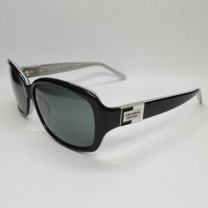 NEW KATE SPADE ANNIKA Butterfly Black w/Sparkly Grey Fashion Polar Sunglasses